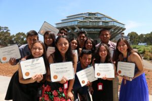 12 Reality Changers students at UCSD’s Academic Connections